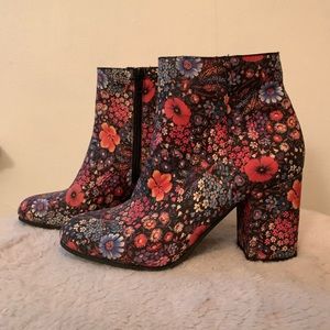 Lucky Brand Flower Heeled Boots